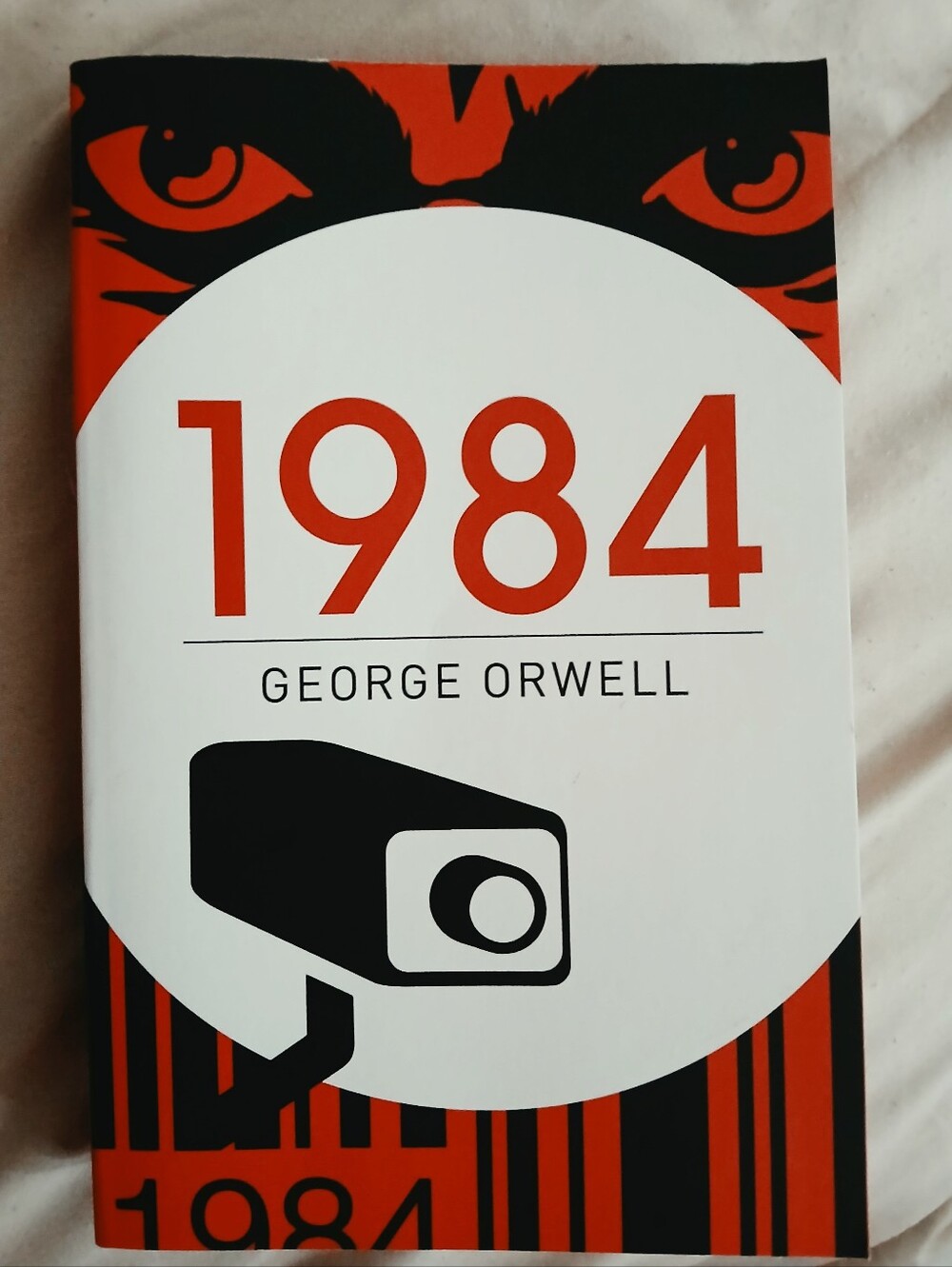 1984 by George Orwell. Fiction book. In good condition.